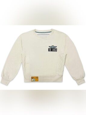 Disney Star Wars The Child Pullover The Mandalorian in Cream - Size XS